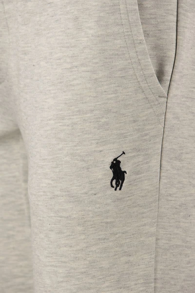 Shop Polo Ralph Lauren Double-knit Jogger In Light Grey