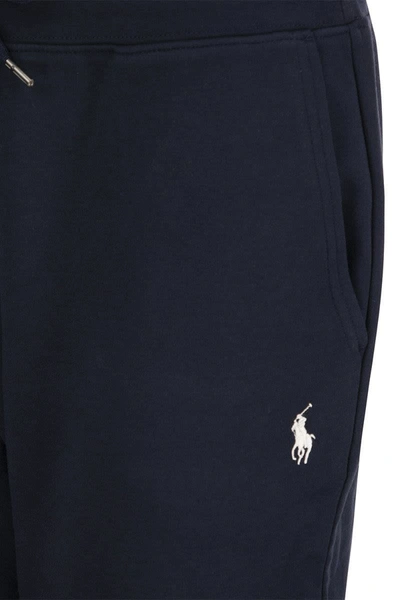 Shop Polo Ralph Lauren Double-knit Jogger In Blue