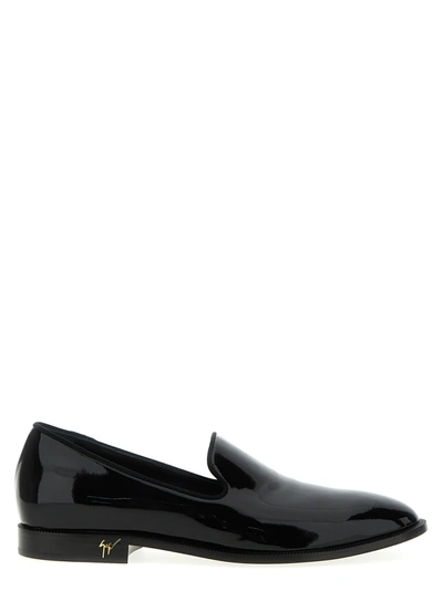 Shop Giuseppe Zanotti Gatien Loafers In Black