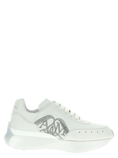 Shop Alexander Mcqueen Sprint Runner Sneakers In White