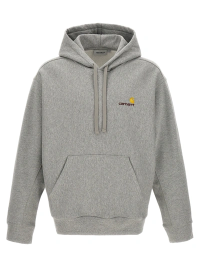Shop Carhartt American Script Sweatshirt In Gray