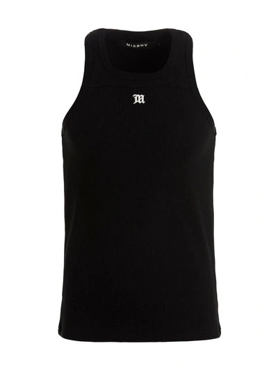 Shop Misbhv Logo Embroidery Tank Top Tops In Black