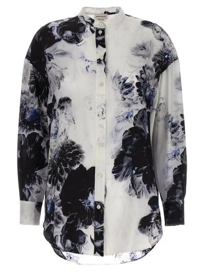 Shop Alexander Mcqueen Chiaroscuro Shirt, Blouse Multicolor