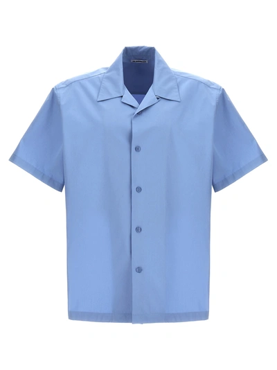 Shop Jil Sander Bowling Shirt Shirt, Blouse In Light Blue