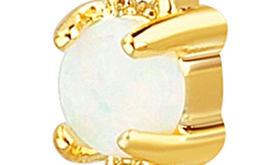 Shop Paige Harper Assorted Set Of 3 Cz & Opal Earrings In Gold