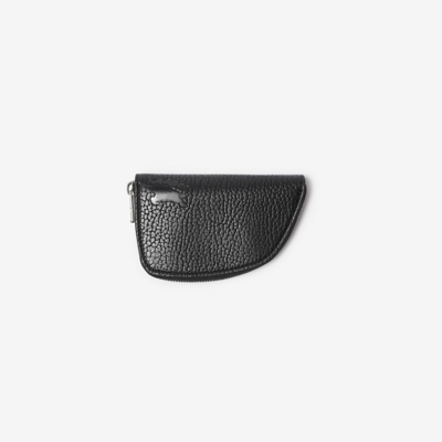 Shop Burberry Small Shield Zip Wallet In Black