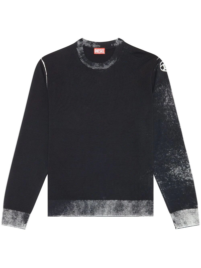 Shop Diesel Larence Sweater In Black