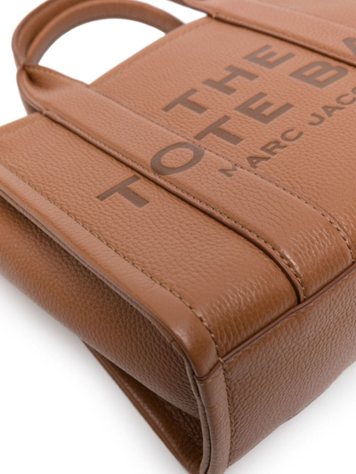 Marc Jacobs The Leather Small Tote Bag Argan Oil In Brown