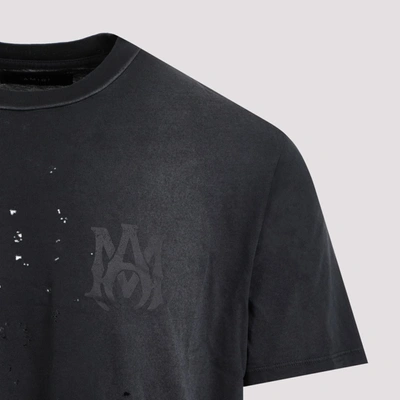 Shop Amiri Logo Shotgun T-shirt Tshirt In Black