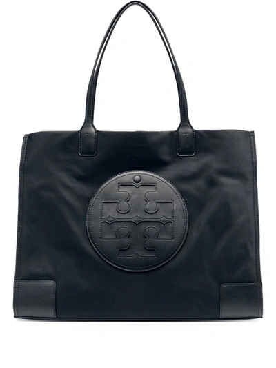 Shop Tory Burch Ella Nylon Tote Bag In Black