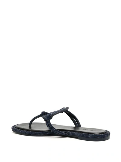 Tory Burch Miller Flip-flop Slides In Blue