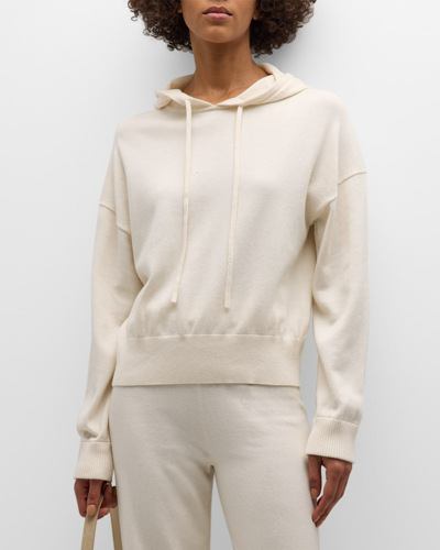 Shop Simkhai Cashmere Cotton Hoodie In Ivory