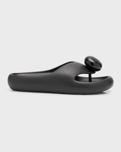 Shop Loewe Foam Slides In Black