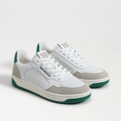 Shop Sam Edelman Harper Sneaker White/green In Multi