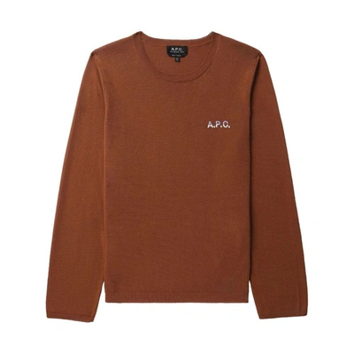 Shop Apc A.p.c. Sweaters In Brown