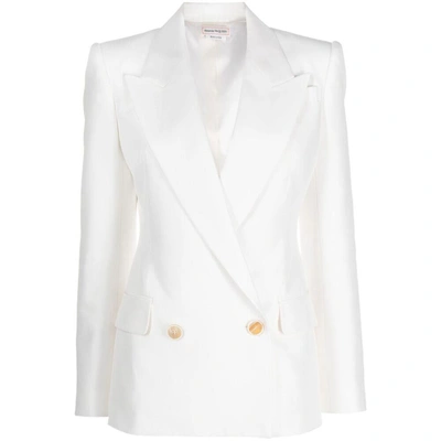 Shop Alexander Mcqueen Outerwears In White