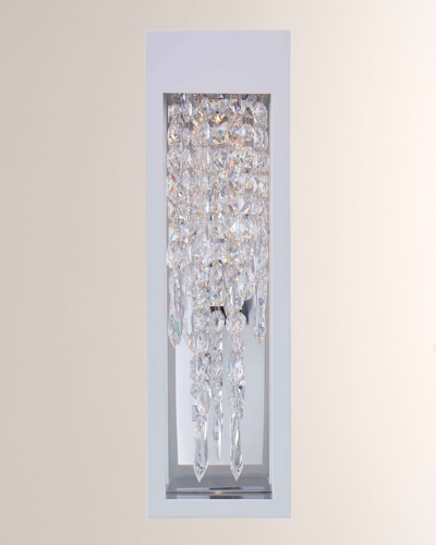 Shop Allegri Crystal By Kalco Lighting Tenuta Esterno 20" Outdoor Wall Sconce In Matte White
