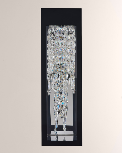 Shop Allegri Crystal By Kalco Lighting Tenuta Led Outdoor Sconce, 30" In Matte Black