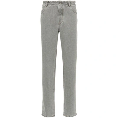 Shop Brunello Cucinelli Jeans In Grey
