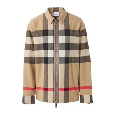 Shop Burberry Shirts In Brown