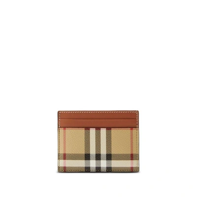 Shop Burberry Small Leather Goods In Neutrals