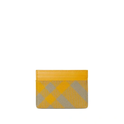 Shop Burberry Small Leather Goods In Neutrals/yellow