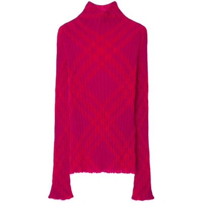 Shop Burberry Sweaters In Pink/red