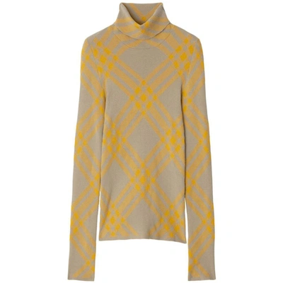 Shop Burberry Sweaters In Neutrals/yellow