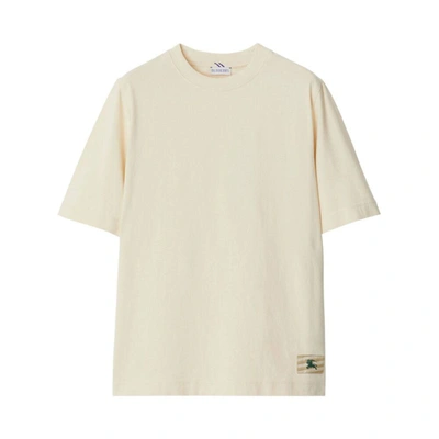 Shop Burberry T-shirts In Neutrals