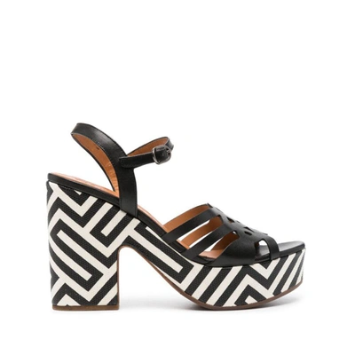 Shop Chie Mihara Shoes In Black/white