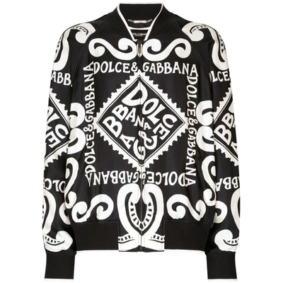 Shop Dolce & Gabbana Outerwears In Blue/white