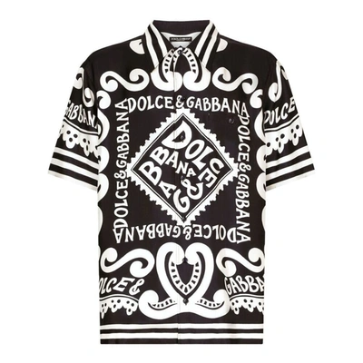 Shop Dolce & Gabbana Shirts In Black/white