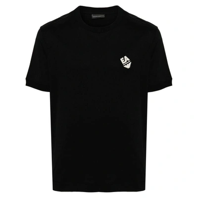 Shop Ea7 Emporio Armani T-shirts In Black