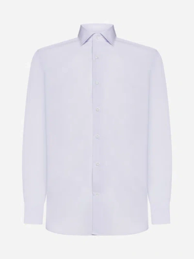 Shop D4.0 Twill Cotton Shirt In Pink