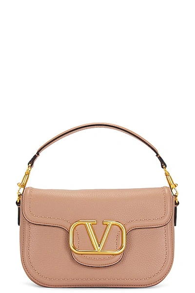 Shop Valentino Loco Shoulder Bag In Rose Cannelle