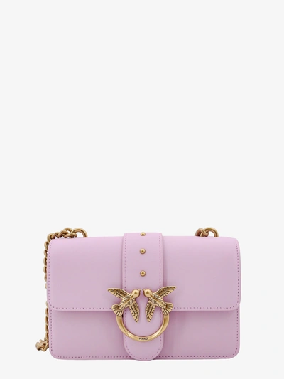 Shop Pinko Shoulder Bag In Purple
