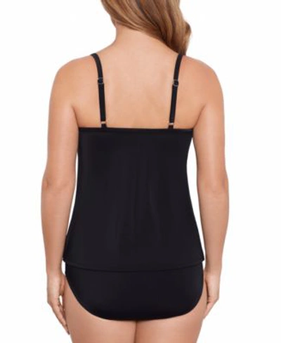 Shop Swim Solutions Womens Knotted Flyaway Tankini Top Mid Rise Bikini Bottoms In In The Shade