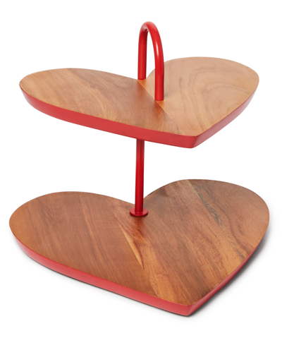 Shop The Cellar Valentine's Day 2-tiered Heart Server, Created For Macy's In  Valentines Day Heart Two Tier