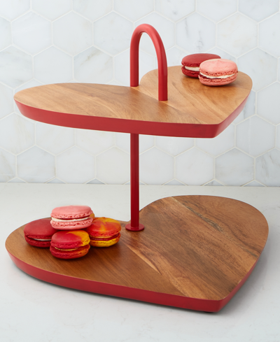Shop The Cellar Valentine's Day 2-tiered Heart Server, Created For Macy's In  Valentines Day Heart Two Tier