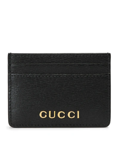 Shop Gucci Card Case With  Script In Black