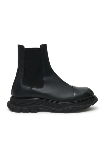 Shop Alexander Mcqueen Men`s Wander Chelsea Boot In Black
