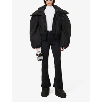 Shop Goldbergh Women's 9000 Black Vava Oversized-sleeve Recycled-polyester-down Jacket