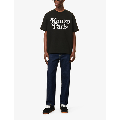 Shop Kenzo X Verdy Graphic-print Cotton-jersey T-shirt In Black