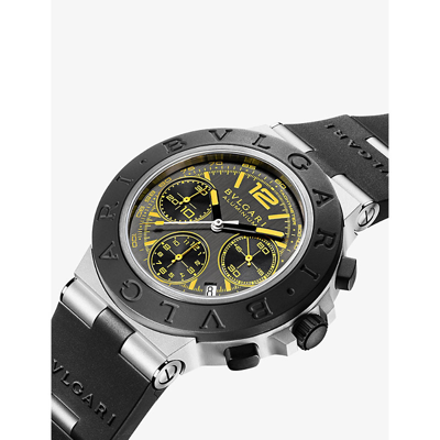 Shop Bvlgari Mens Grey 103893 Grand Turismo Special Edition Aluminium Automatic Watch