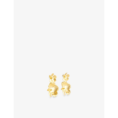 Shop Lelet Ny Women's Gold Eden 14ct Yellow Gold-plated Stainless-steel Earrings