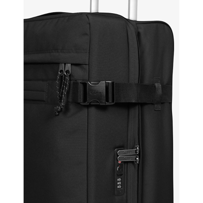 Shop Eastpak Black Transit'r Medium Woven Suitcase