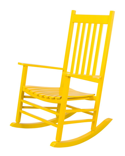 Shop Shine Co. Shine Company Vermont Porch Rocker In Lemon