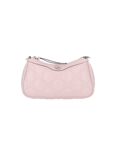 Shop Gucci Logo Shoulder Bag In Pink