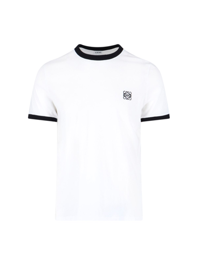 Shop Loewe Logo T-shirt In White