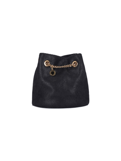 Shop Stella Mccartney "falabella" Bucket Bag In Black  